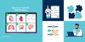 Specialty-specific EHR modules supporting cardiology, neurology, behavioral health workflows.