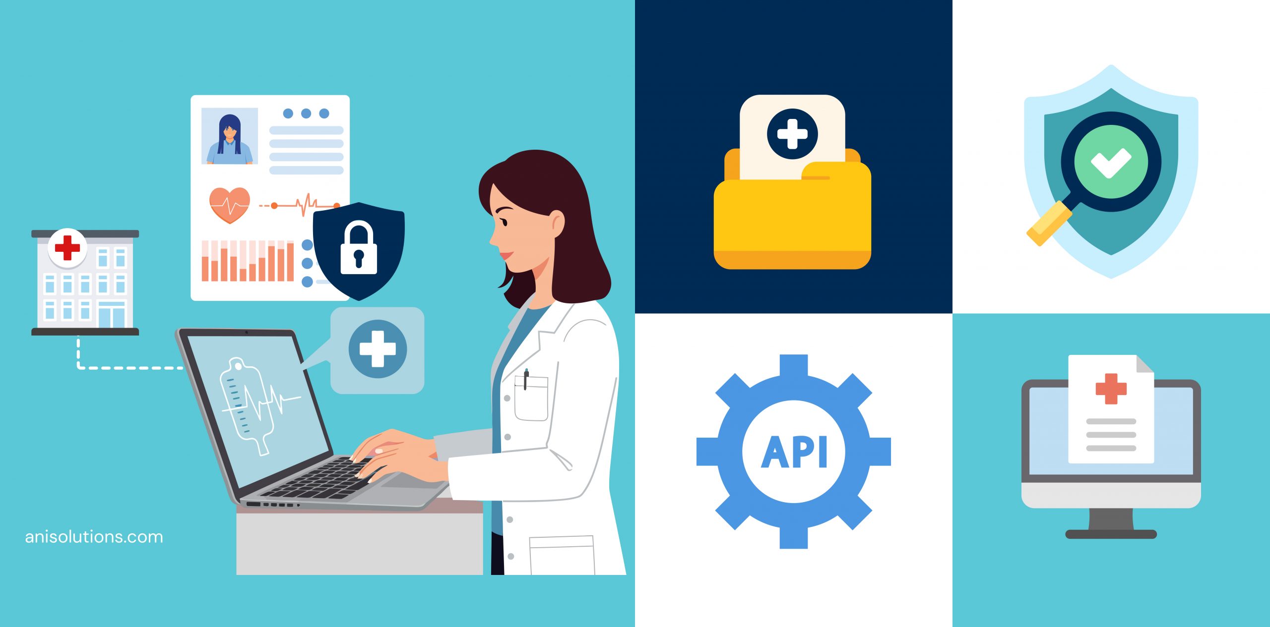 Healthcare API security protecting EHR integration endpoints through penetration testing and vulnerability assessment.