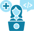 AI medical coding automation icon - CPT ICD HCPCS in EHR