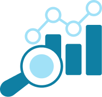 Predictive analytics icon for AI-powered EHR healthcare insights