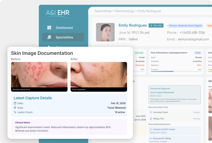 Dermatology EHR