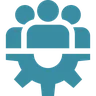 Dedicated EHR development team icon - full-time healthcare developers
