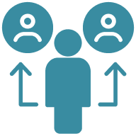 Staff augmentation icon - scale EHR development team with healthcare experts