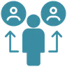 Staff augmentation icon - scale EHR development team with healthcare experts