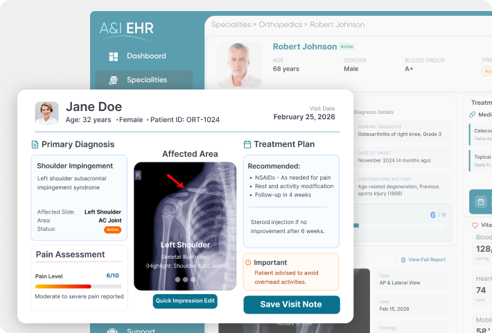 Orthopaedics EHR Interface