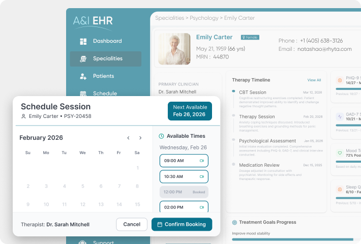 Psychology EHR Interface